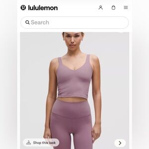 Lululemon Align Tank in Lavender Lux
